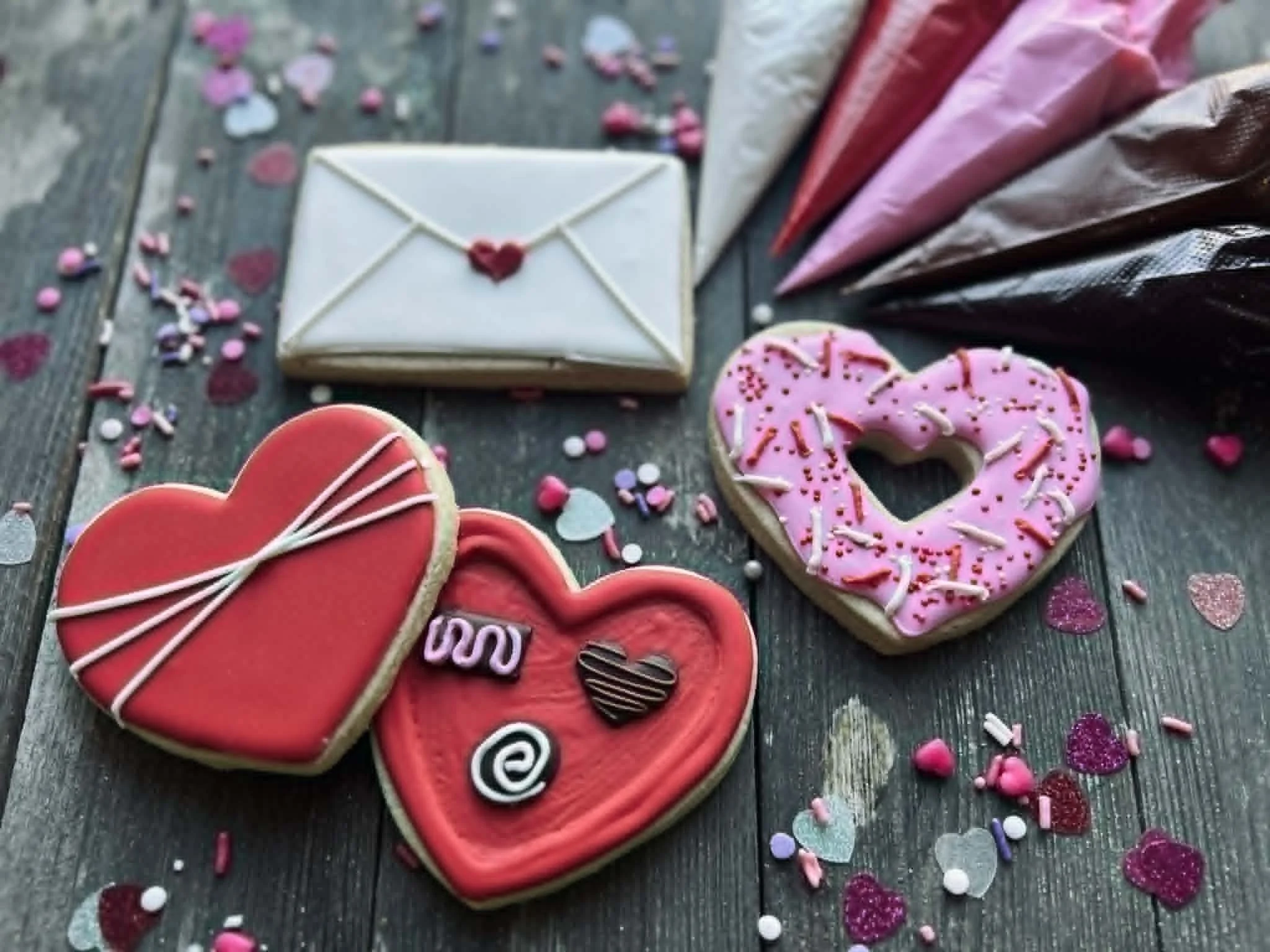 Valentine's Day Cookies with Jelly Bean Cookie Co.