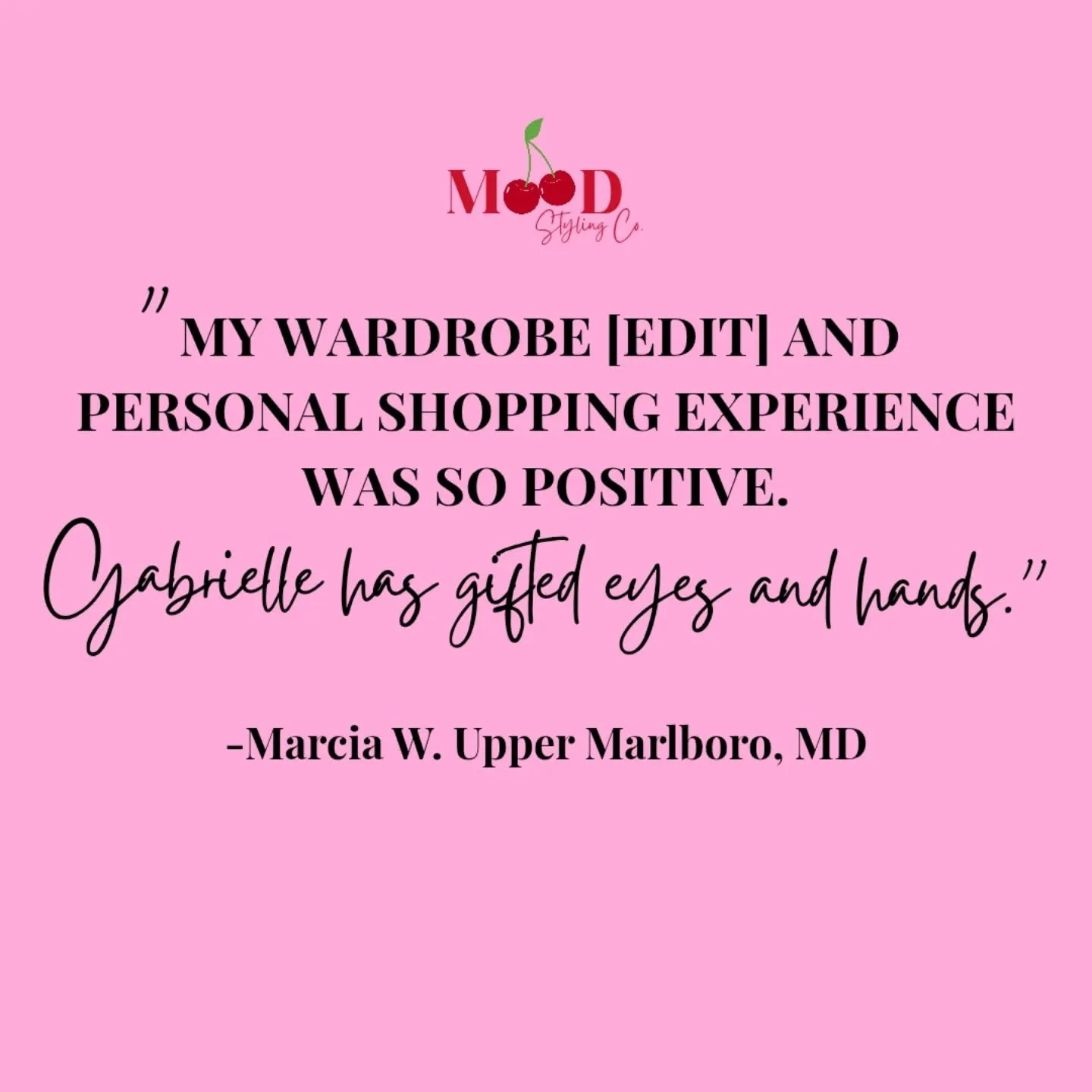 Another happy client! 🥰✨🙌🏿

By booking my expert styling services, you can trust that your wardrobe will feel elevated, chic, and uniquely YOU! 🫵🏿🩷
★
★
★
★
★
Closet feeling a bit....blah? Book my wardrobe edit where I'll mindfully get rid of ga