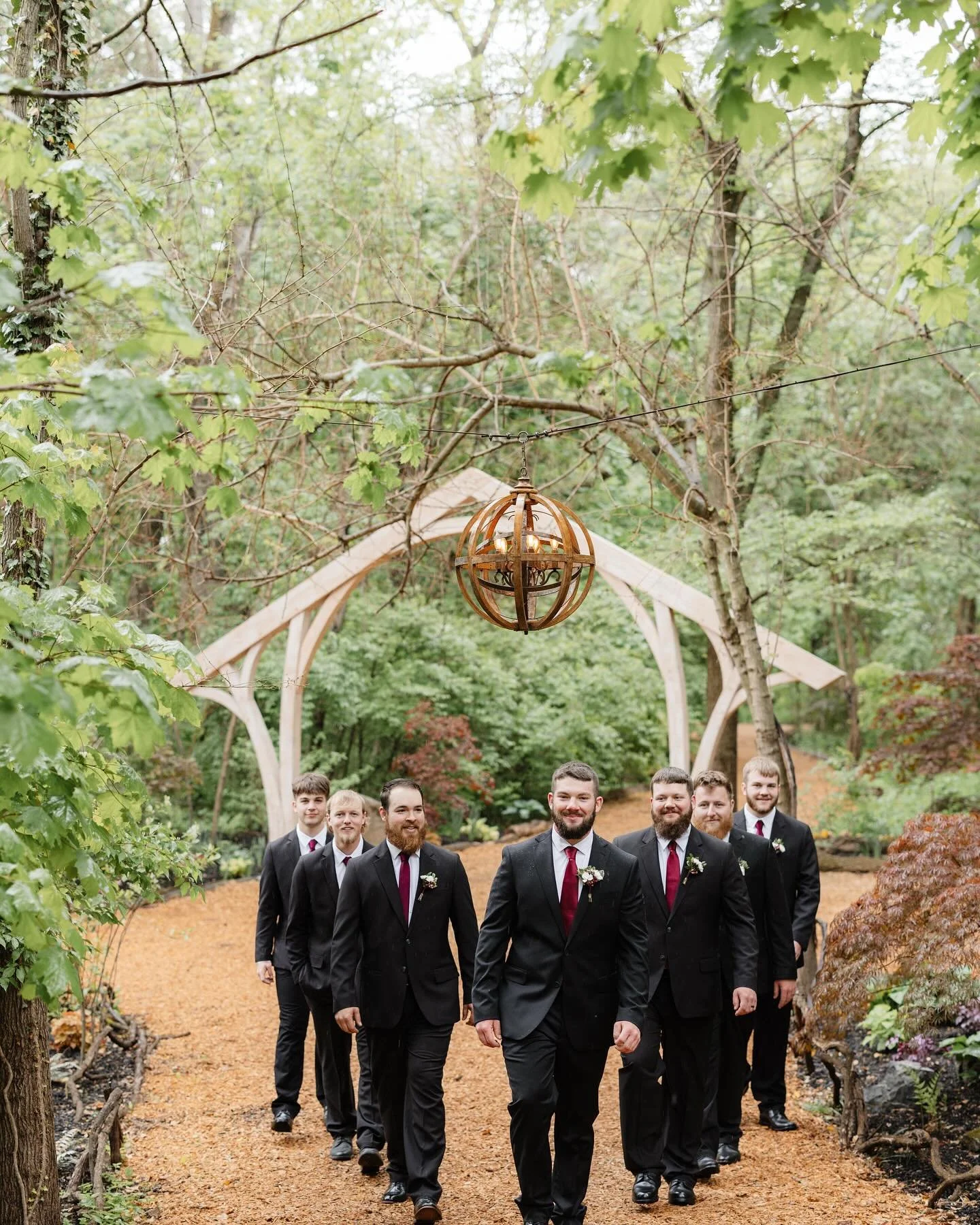Groom squad rolling in like it&rsquo;s a runway&hellip; and honestly, this walk way into &ldquo;The Woodlands&rdquo; deserves it.
If your dream day includes epic entrances and stunning backdrops, we&rsquo;ve got you! 🌿✨💍&rdquo;
@alyvphotography 
.
