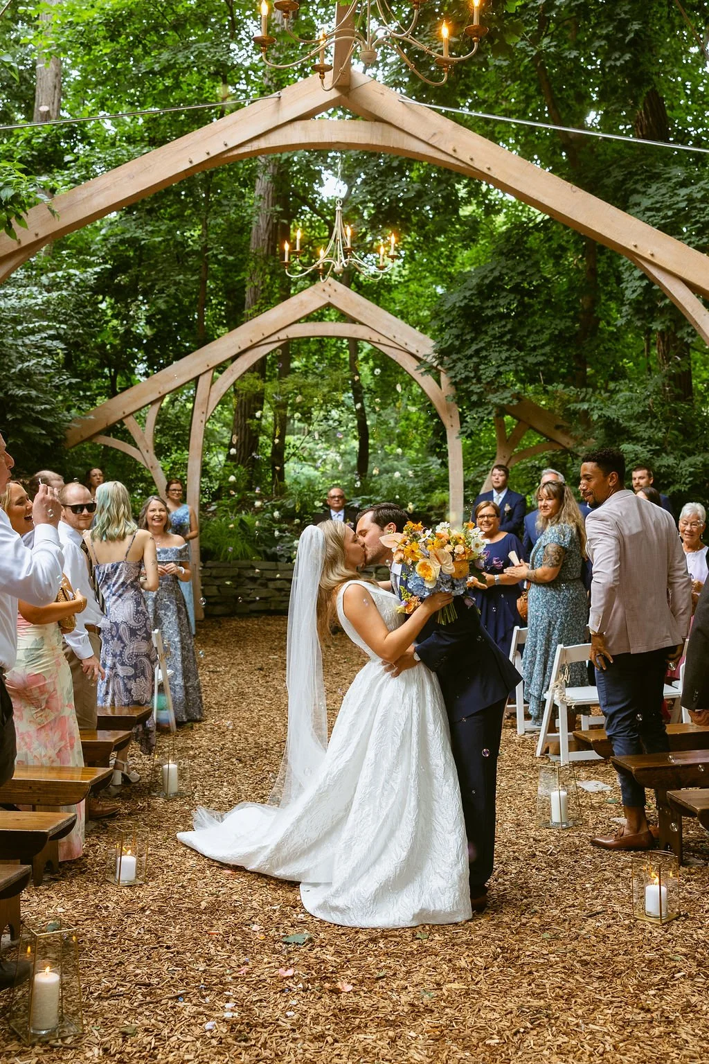 A Colorful July Wedding: An Outdoor Celebration
