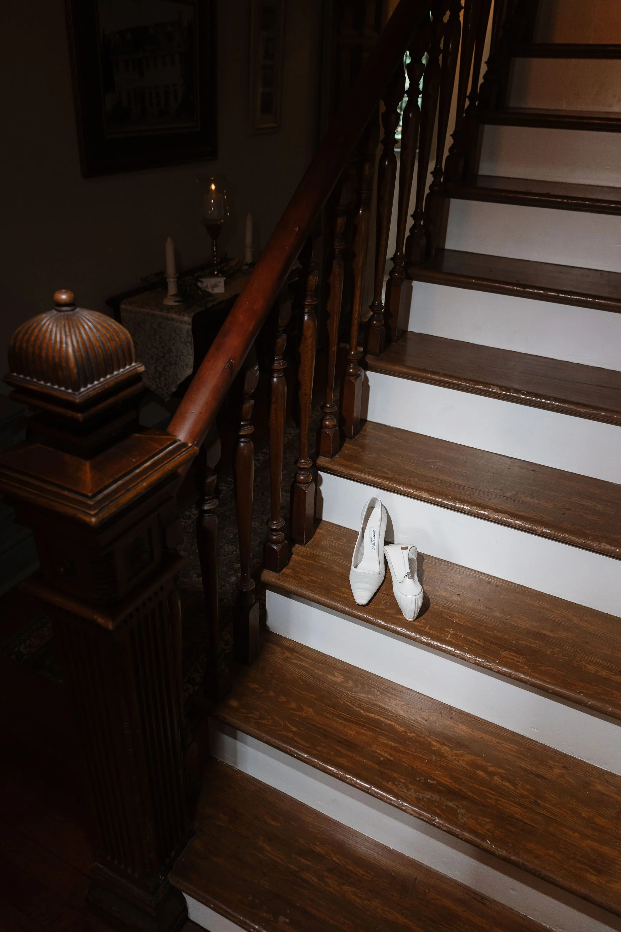 bridal shoes detail shot