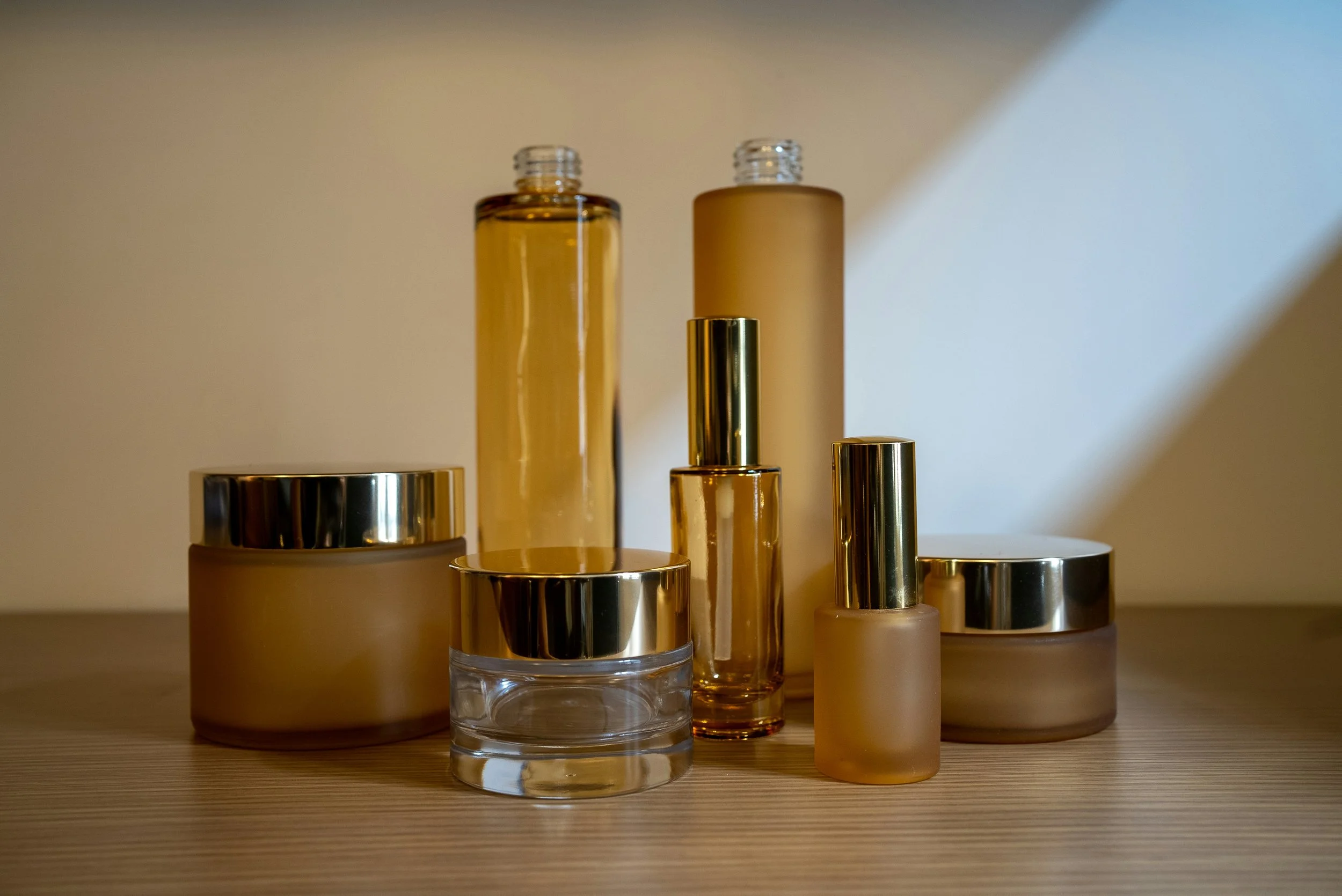 beauty product bottles containers