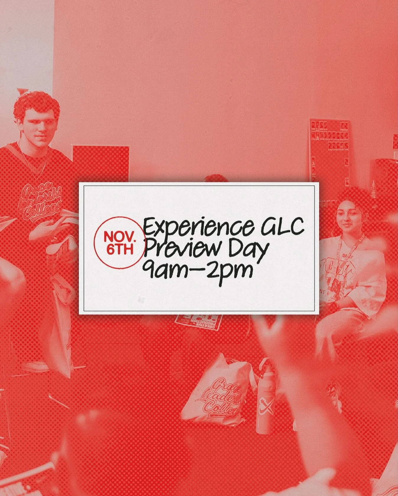 COME EXPERIENCE GLC‼️ Your next is here. November 6. 9AM-2PM. BE THERE📢