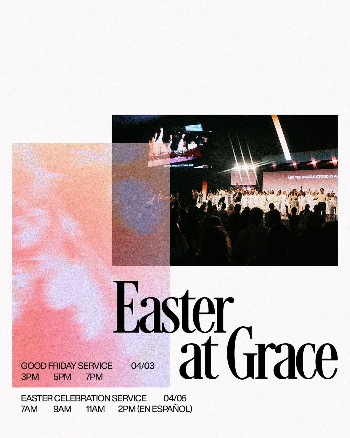 Calling all GLC Fam‼️ We would LOVE for you to pull up to Grace Church to celebrate Easter with us! 🙏

Good Friday Services
3PM, 5PM, + 7PM
-
Easter Sunday Services
7AM, 9AM, 11AM, + 2PM (en Espa&ntilde;ol)
