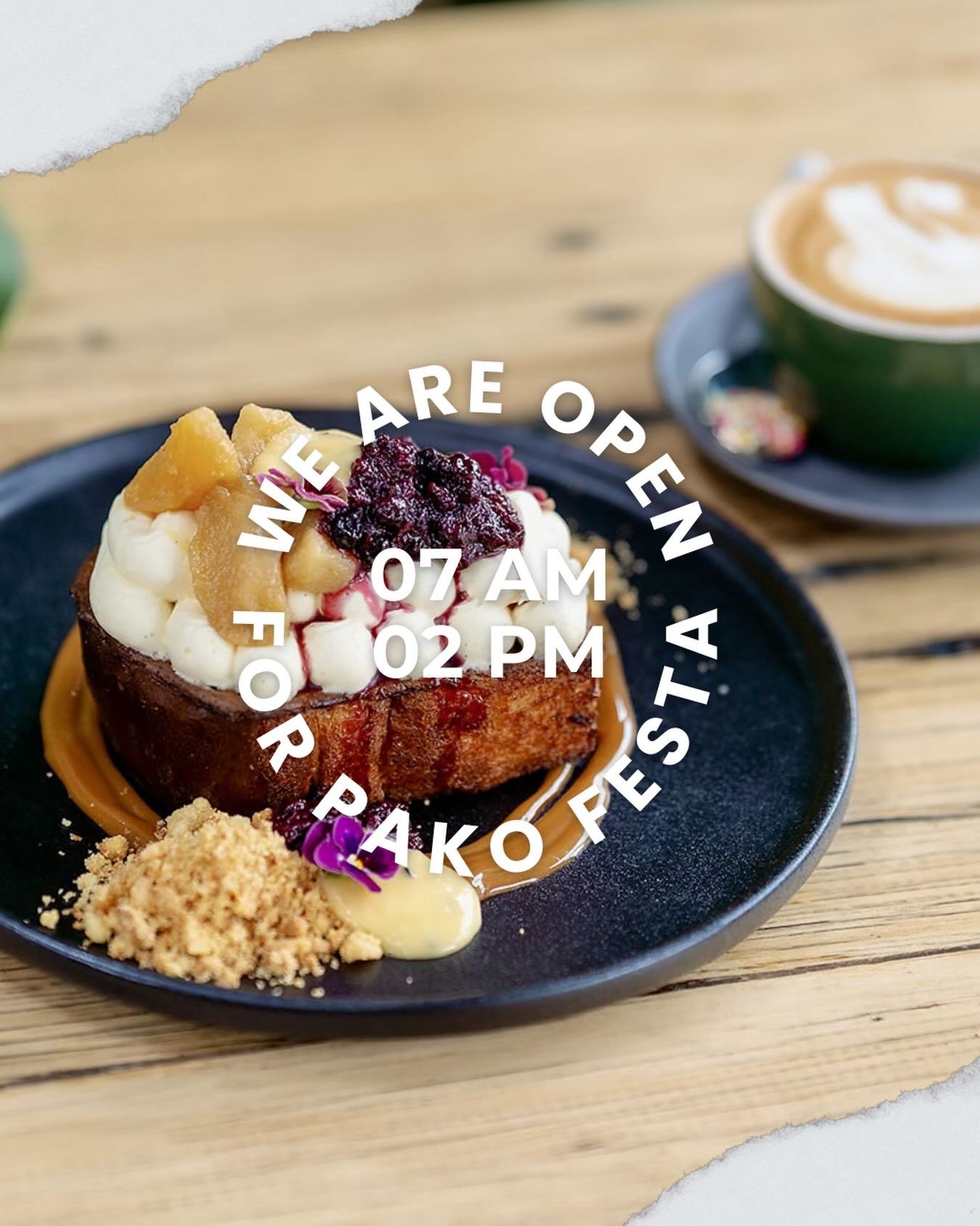 We are open as usually this weekend! Parking available near our end of Pakington street near church street, and we will be serving all the best food and coffees as per usual! We will see you then 🤍