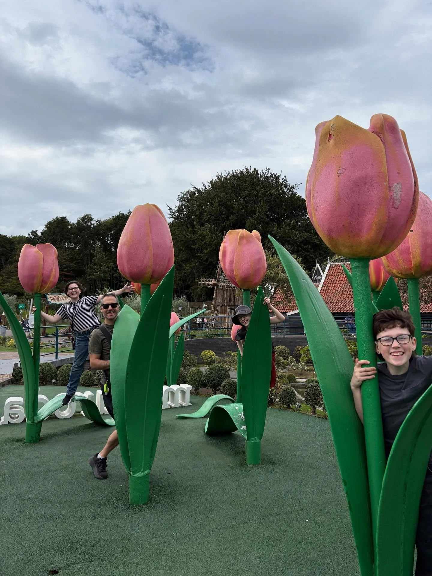 The Hague + Zaanse Schans + Voorburg, Netherlands Highlights:

Swings at home
Alleyway access
Beach playground
Awesome dinner with Bitterballen on beach
Ping pong table
Madurodam!
Working mini drawbridges and moving boats
Little clogs delivered by tr