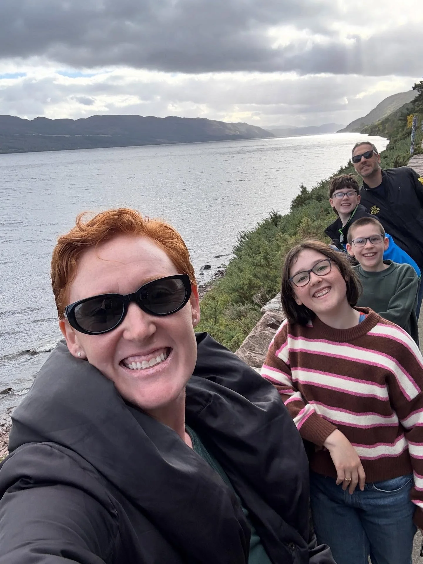 Loch Ness, Scotland Highlights:

Irn bru
Art gallery
Adorable towns
D&ouml;ner for dinner 
Looking for Nessie
Loch Ness! 
Urquhart castle tour/scavenger hunt
Isaac locked up 1000+ year old castle
Highland cows!!!!!!!!!!!!!!!!
Full moon night on Loch 