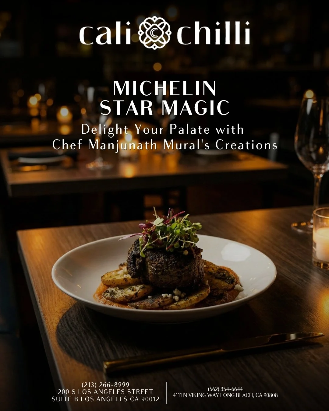✨ Michelin Star Magic &mdash; Served Right Here.

Step into a world where flavor meets finesse, and every bite tells a story.

Delight your palate with Chef Manjunath Mural&rsquo;s masterful creations &mdash; bold, beautiful, and unforgettable. From 