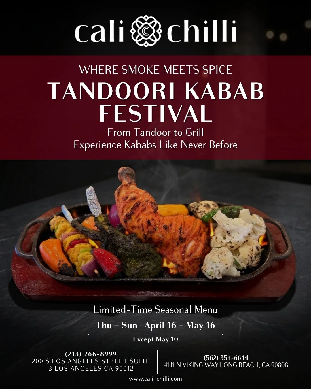 The flames are lit. The tandoor is calling. 🔥

Something smoky and irresistible is coming your way this April 16. Can you smell it?
Thu&ndash;Sun | Limited Time Only

Stay tuned. It's going to be hot. 😏

#ComingSoon #TandoorLove #SomethingSmoky #Ap