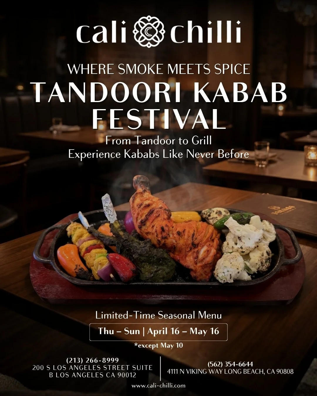 The flames are lit. The tandoor is calling. 🔥

Something smoky and irresistible is coming your way this April 16. Can you smell it?
Thu&ndash;Sun | Limited Time Only
Stay tuned. It's going to be hot. 😏

#ComingSoon #TandoorLove #SomethingSmoky #Apr