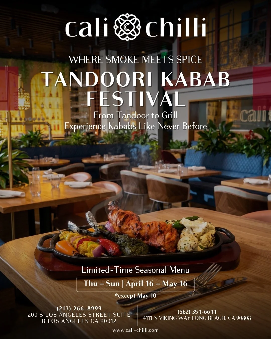 The flames are lit. The tandoor is calling. 🔥

Something smoky and irresistible is coming your way this April 16. Can you smell it?
Thu&ndash;Sun | Limited Time Only
Stay tuned. It's going to be hot. 😏

#ComingSoon #TandoorLove #SomethingSmoky #Apr