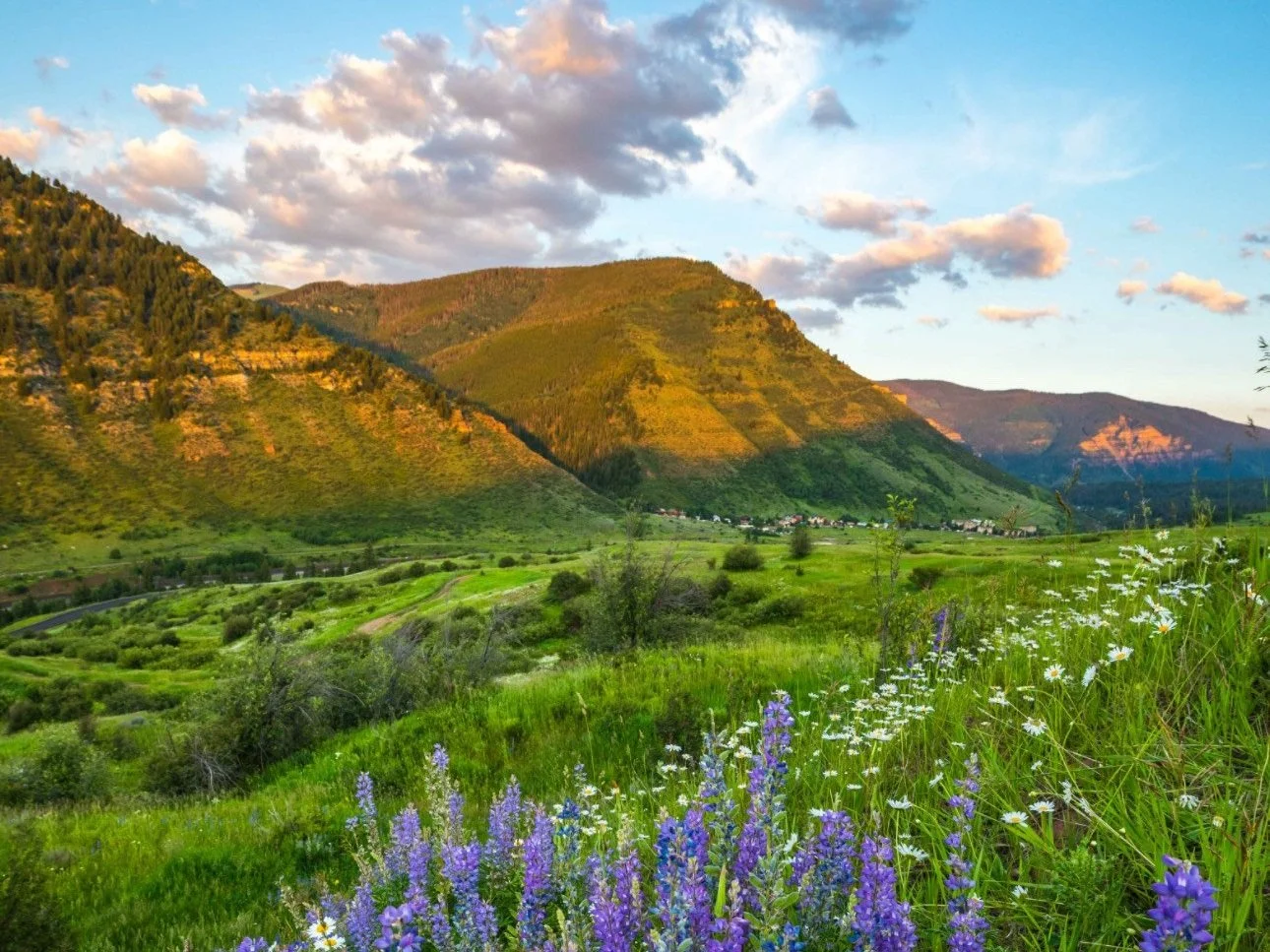 Tennessee Pass rail corridor photographed through Minturn by Scott Bellow