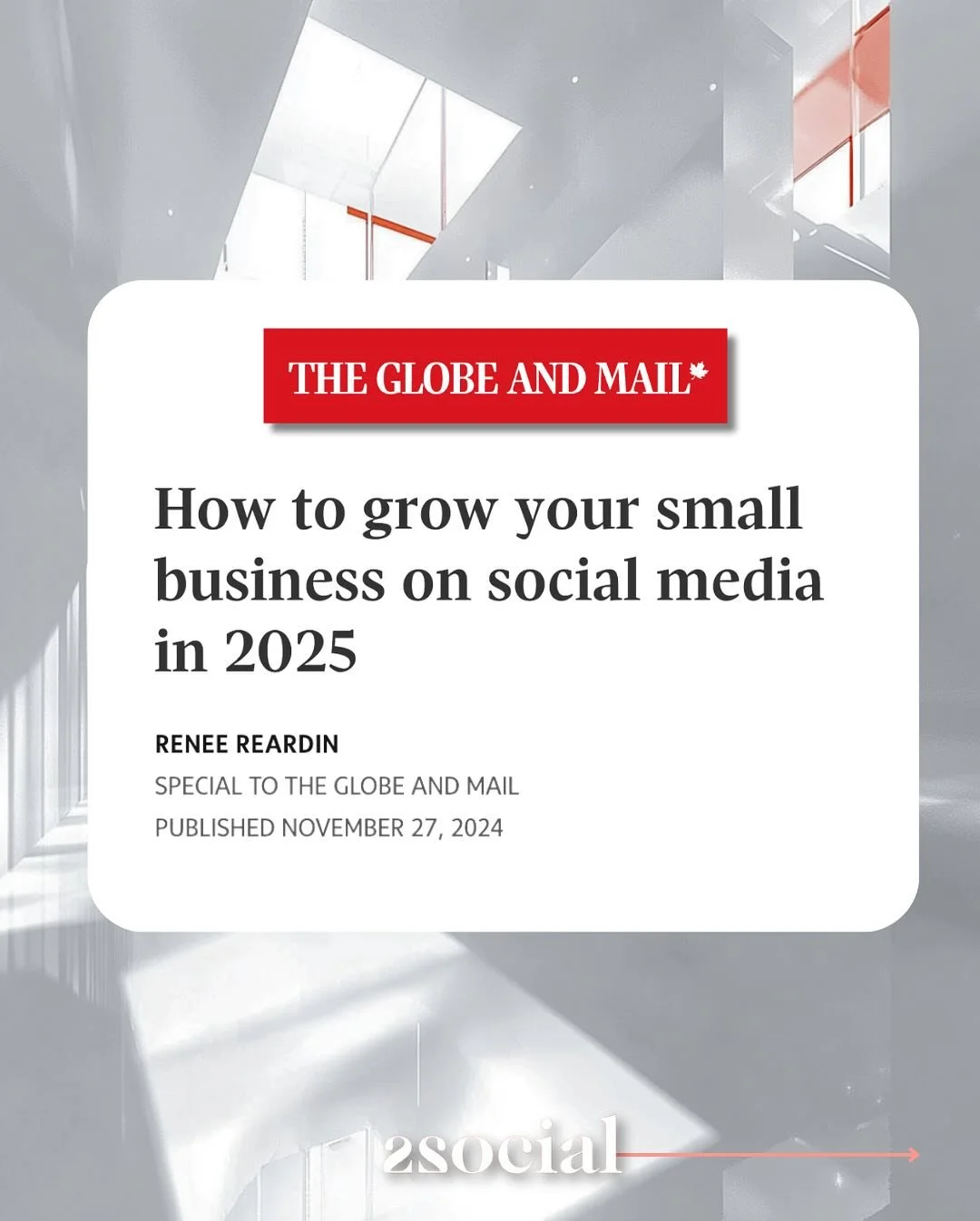COMMENT 2025 and we will DM you the link to the full article! ✨ 

Whether it&rsquo;s creating authentic connections, leaning into trends, or fostering community, the opportunities are endless. 

In this recent @globeandmail article, @laurenmarias sha