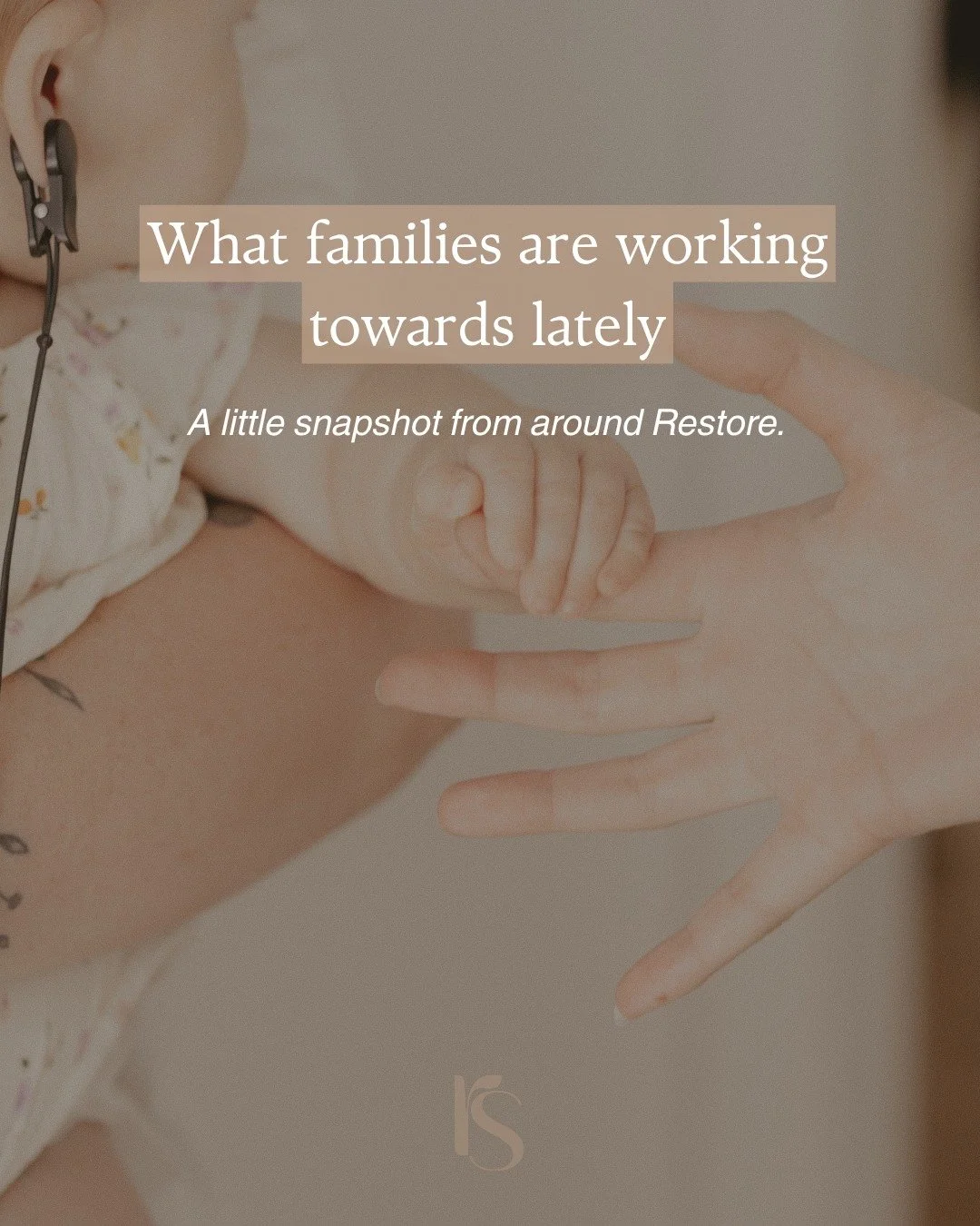 Sometimes the goals families share with us are big. Other times, they're the little everyday things that would make life feel that bit easier.

Feeling happier and more like yourself. Watching your little one work towards their next developmental mil
