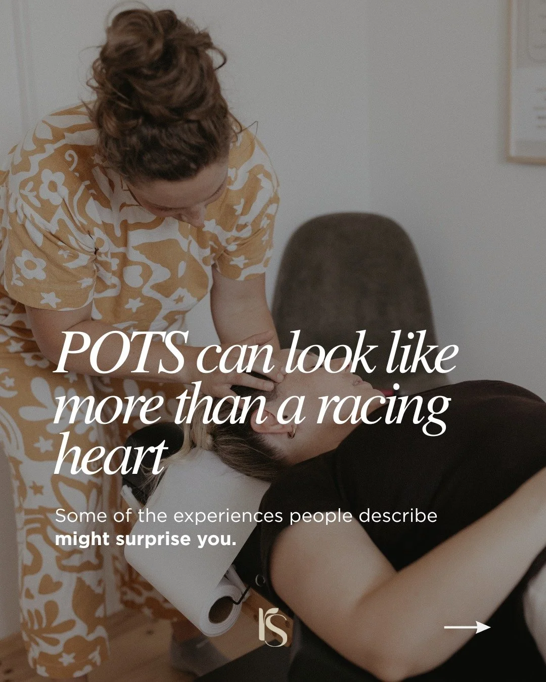 POTS can look like more than a racing heart.

For some people, it can involve things like dizziness, fatigue, brain fog, palpitations, heat intolerance or feeling shaky, and the experience can look very different from person to person.

POTS is a for