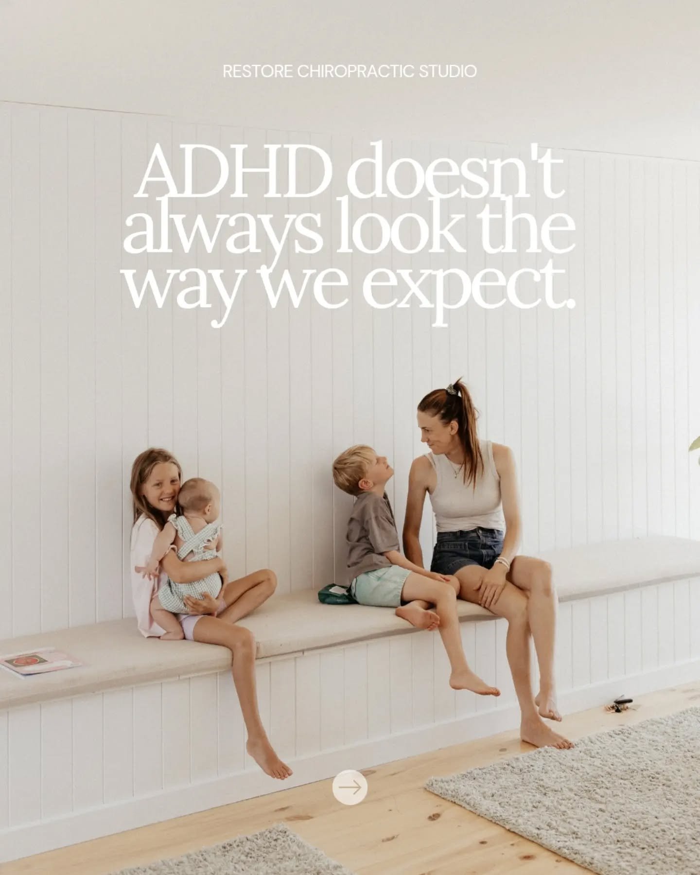When we think of ADHD, it's often the busy, energetic, can't-sit-still child that comes to mind.

But that's only one part of a much bigger picture.
ADHD can also involve difficulties with organisation, emotional regulation, time management and atten