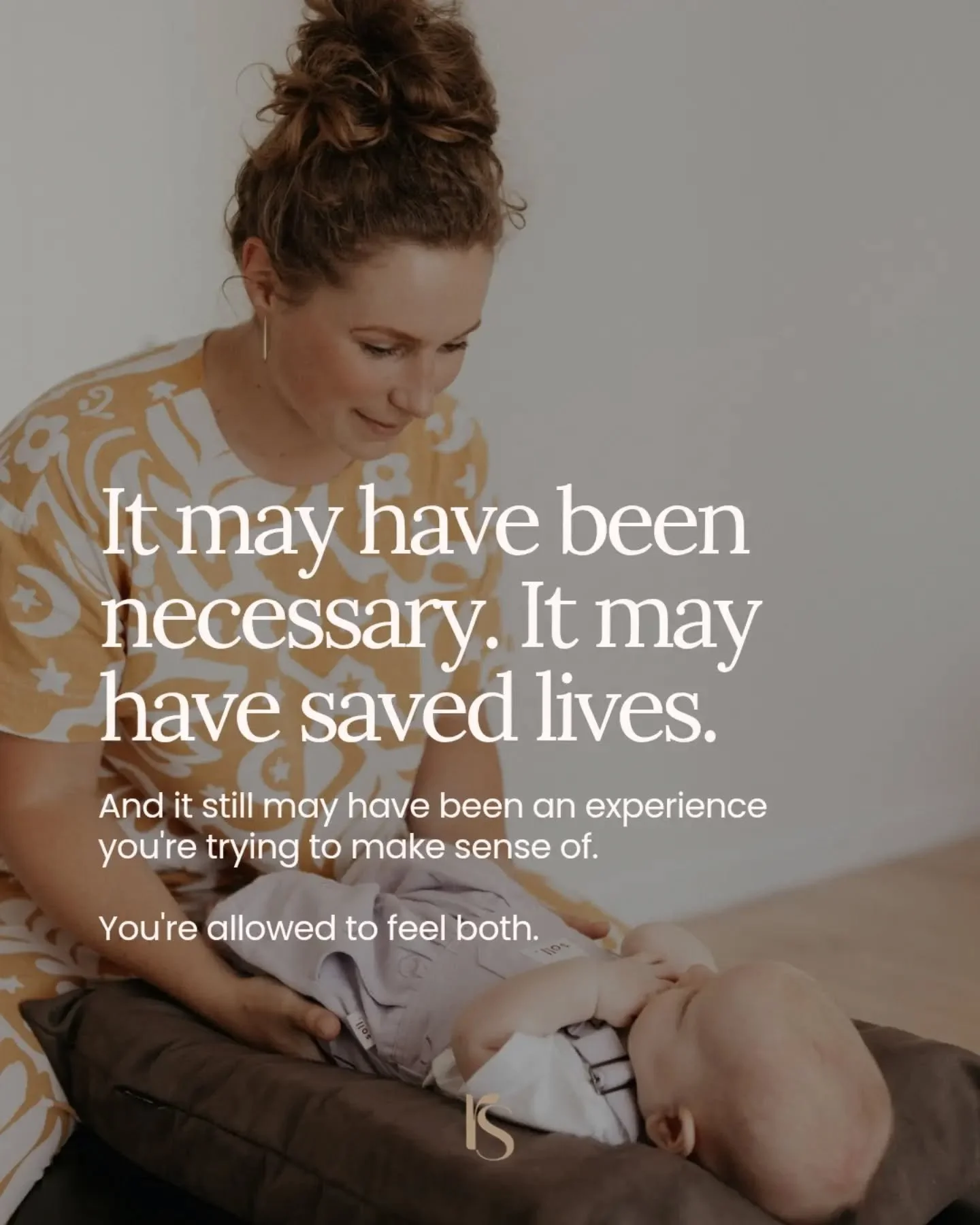 You can be grateful for your baby and still have complicated feelings about how they arrived 🫶

Maybe your birth went nothing like you imagined. Maybe there were interventions you hadn't planned for, decisions made quickly, or moments that left you 