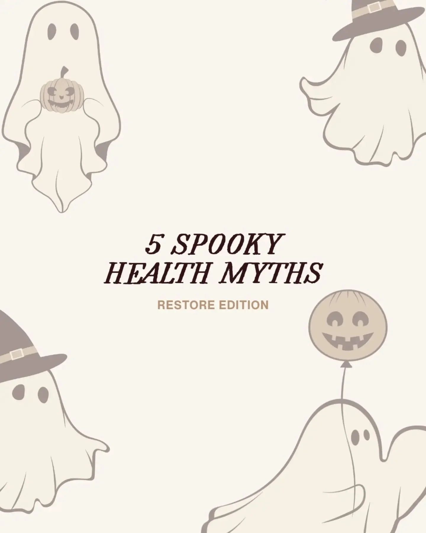 Some health myths are harder to shake than others 👻 

And with so much information floating around online, it's easy to see why.

A little myth-busting for your Thursday, with a few reminders that health is rarely as simple as one symptom, one cause