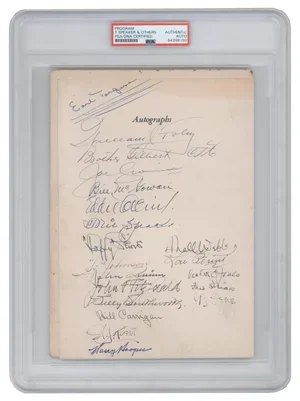 Eddie Collins/Tris Speaker/Harry Hooper