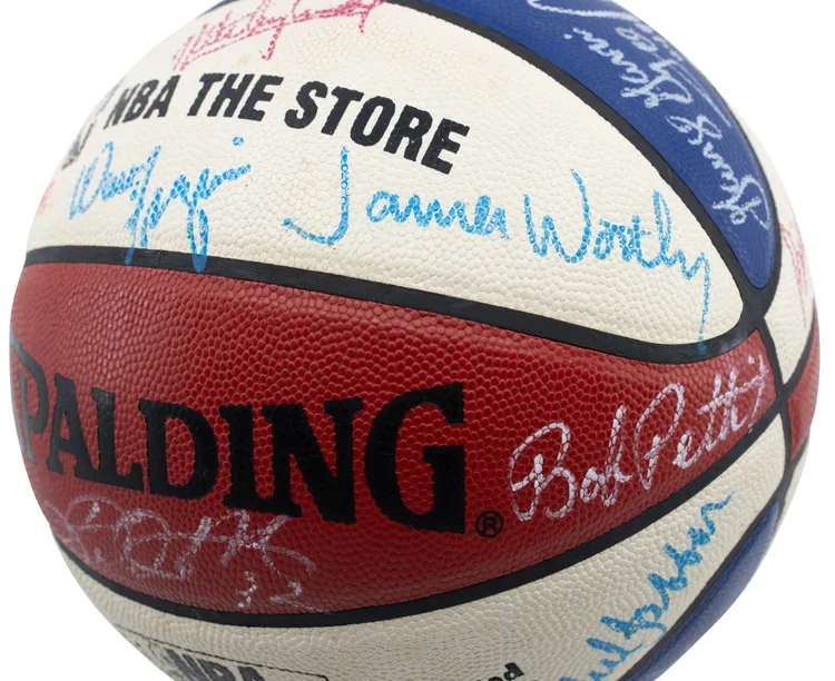 Hall of Famers & Stars Signed Basketball With Wilt, Russell, Big O, Dr. J, Mikan & More