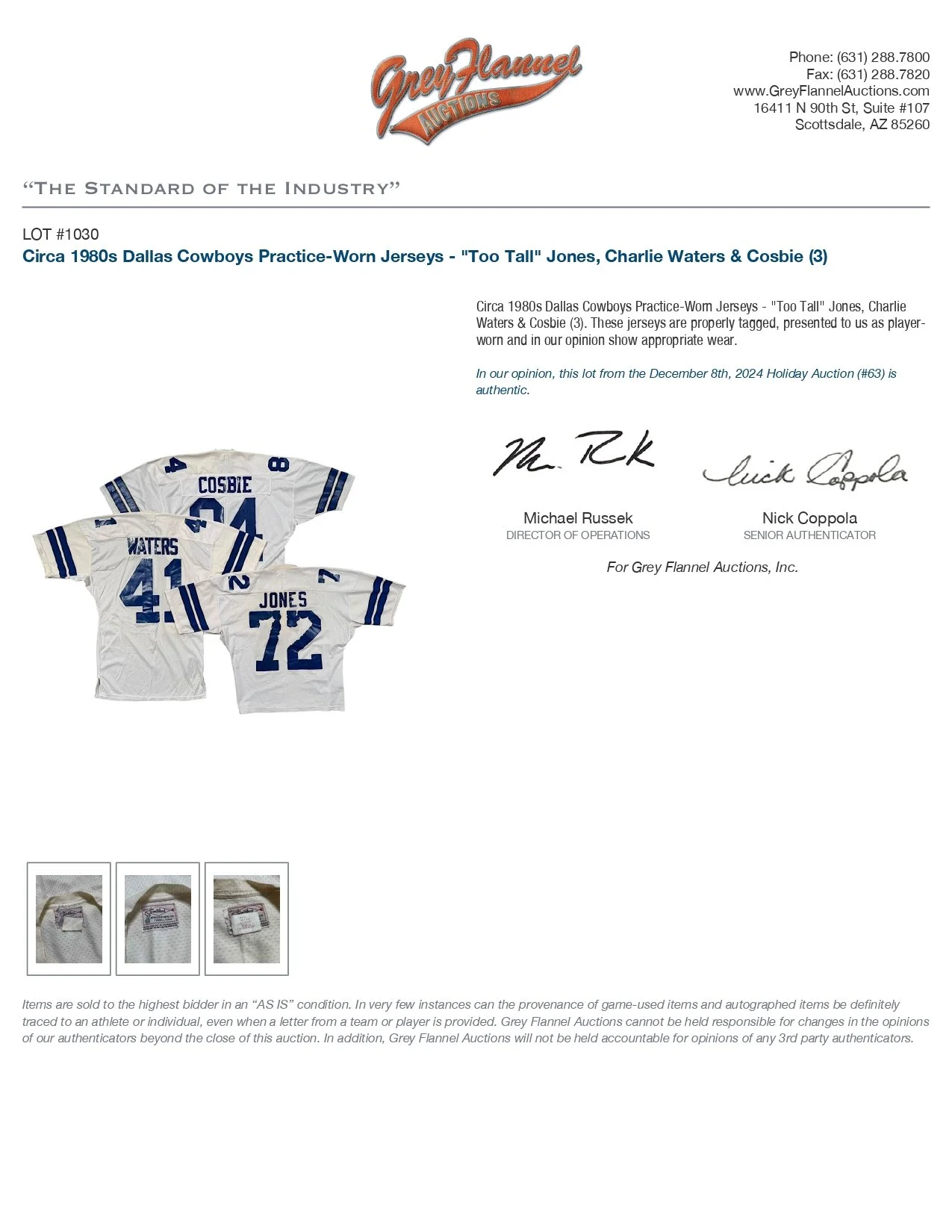 "Too Tall" Jones, Charlie Waters & Cosbie