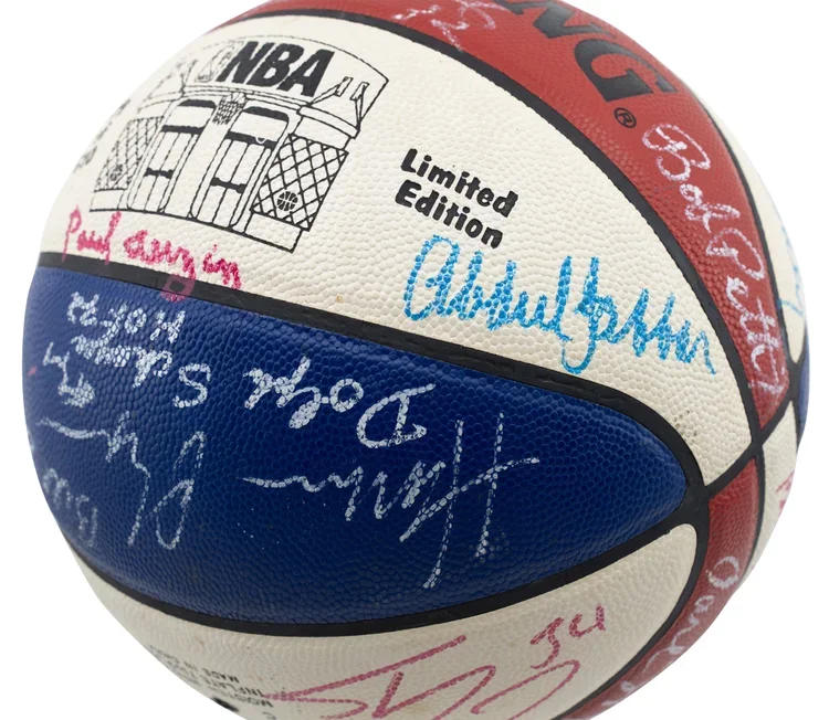 Hall of Famers & Stars Signed Basketball With Wilt, Russell, Big O, Dr. J, Mikan & More