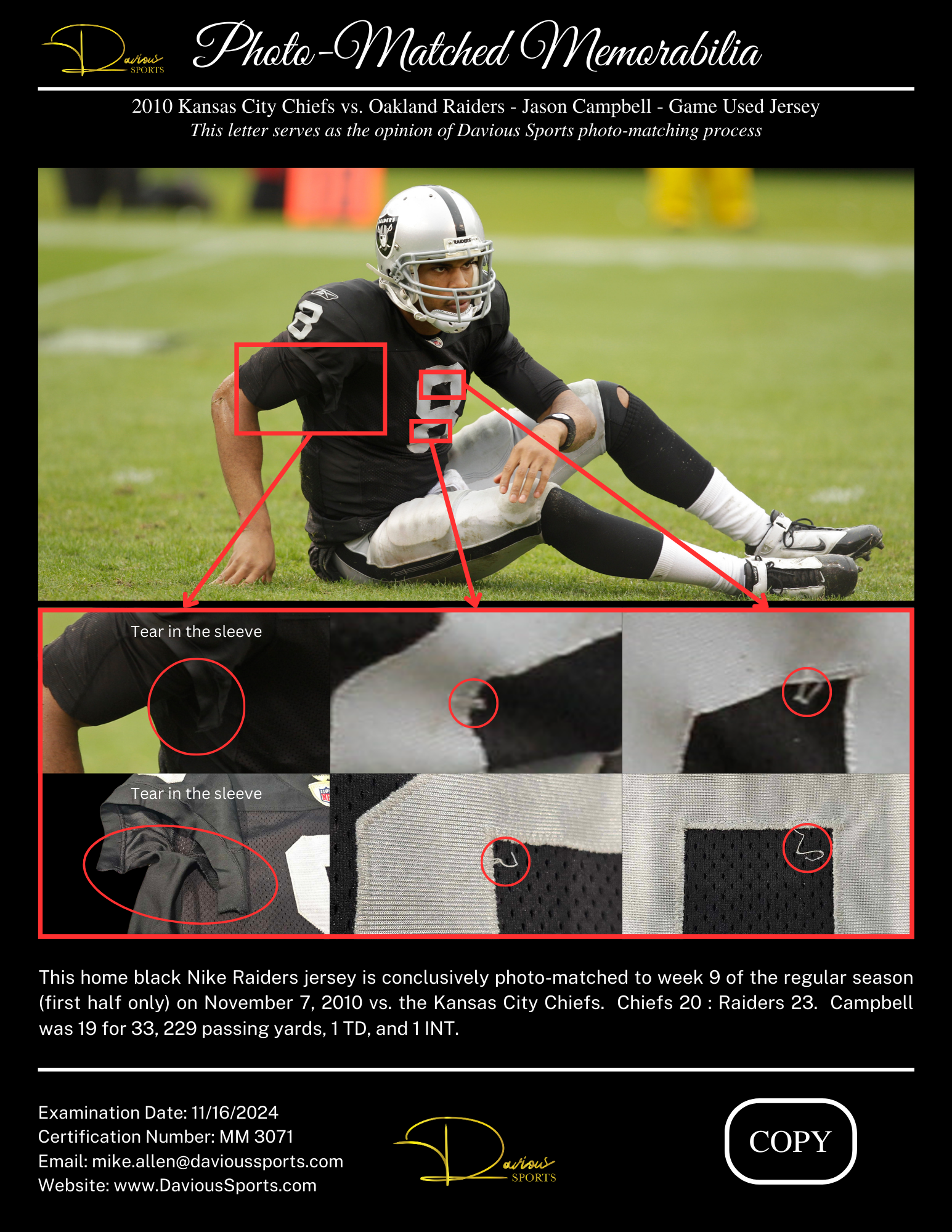 2010 Jason Campbell Jersey LOA copy