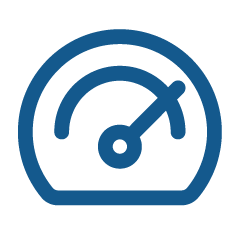 Symbole de vitesse ou de performance avec un compte-tours