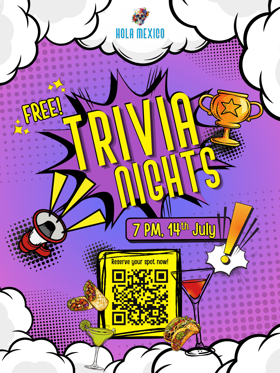 Hola Mexico event - Trivia Nights July