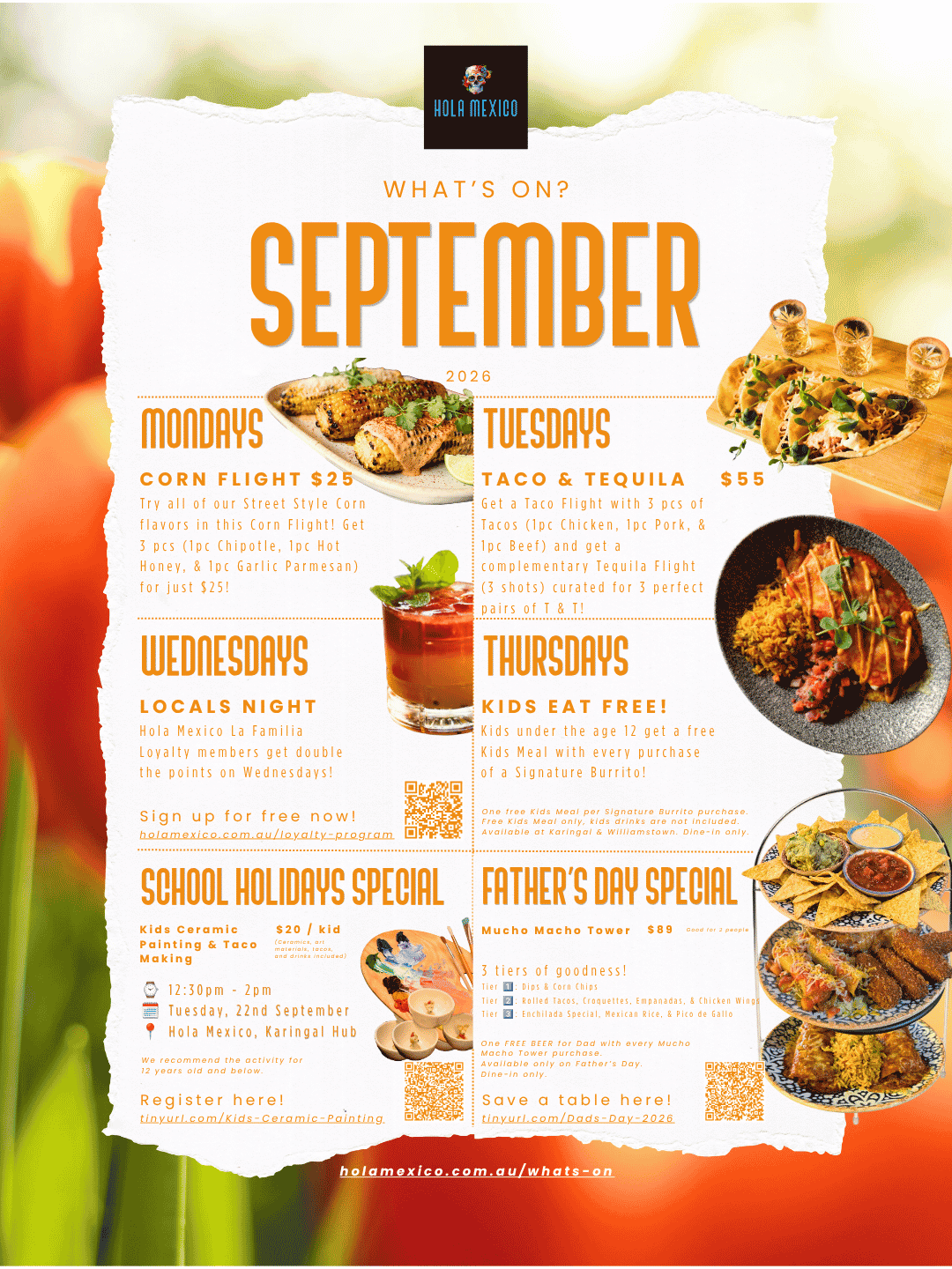 Hola Mexico - September Promotions