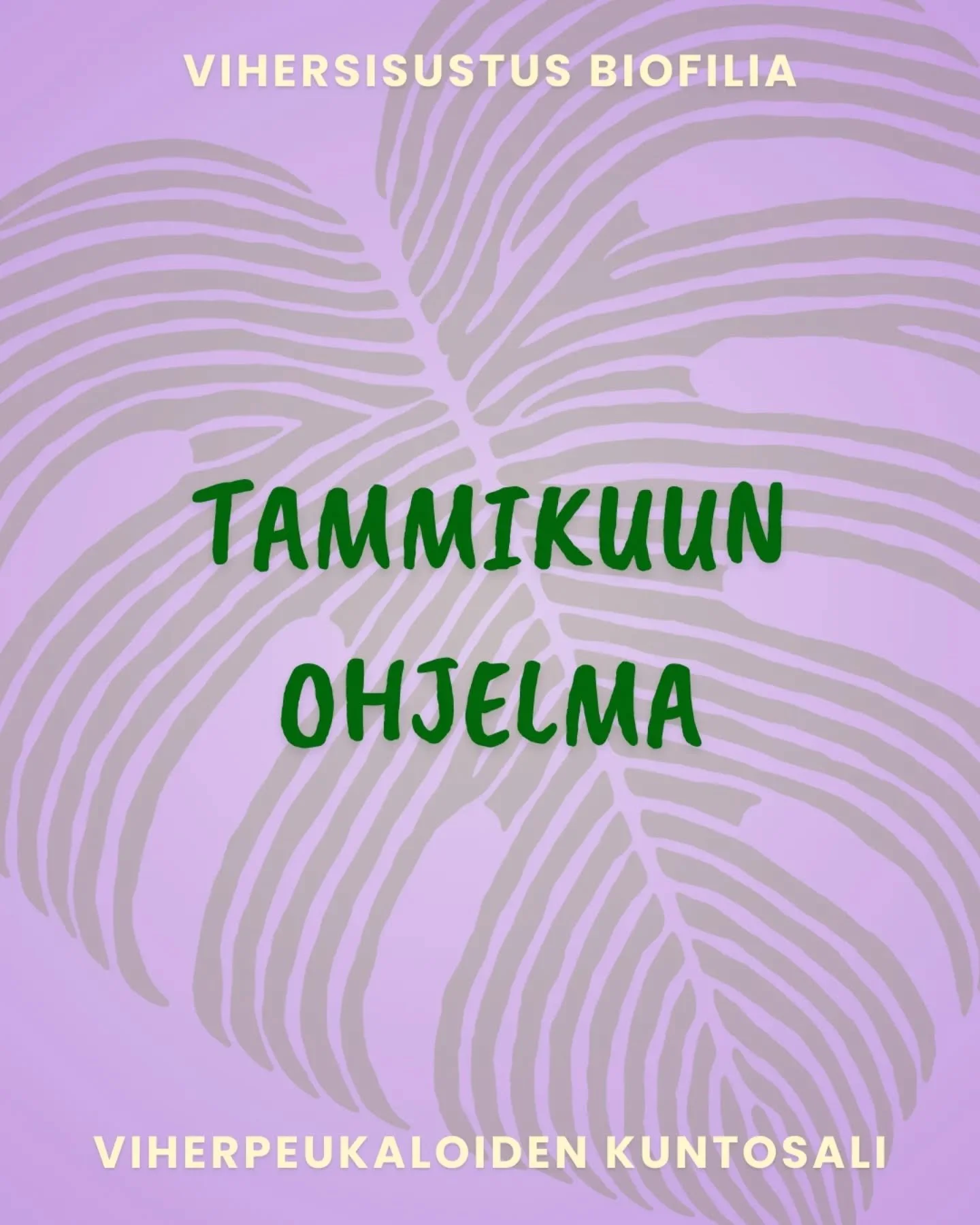 Uusi vuosi starttaa matalan kynnyksen tapahtumalla 🎉

💡 Torstaina 8.1. klo 17.30 voit tulla Biofiliaan oppimaan hyvinvoivien huonekasvien salaisuus
Luento on maksuton, eik&auml; tarvitse ilmoittautua, just come as u are 🤗

🪴 Keskiviikkoisin taas 
