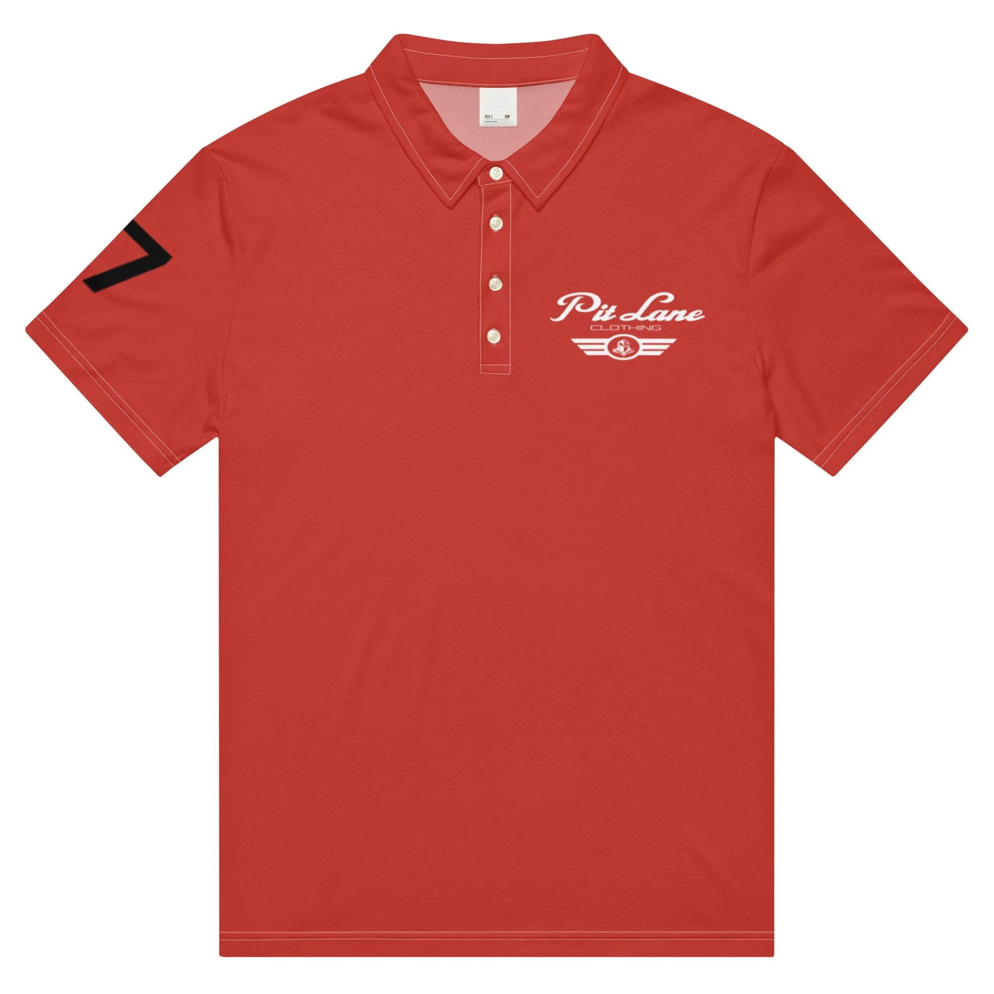 Pit Lane Clothing: Premium Paddock Club Polo - Red