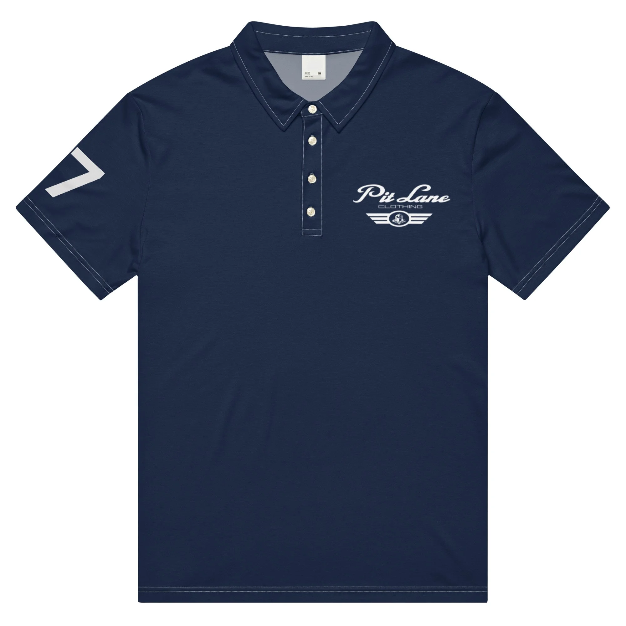 Pit Lane Clothing: Premium Paddock Club Polo - Navy Blue