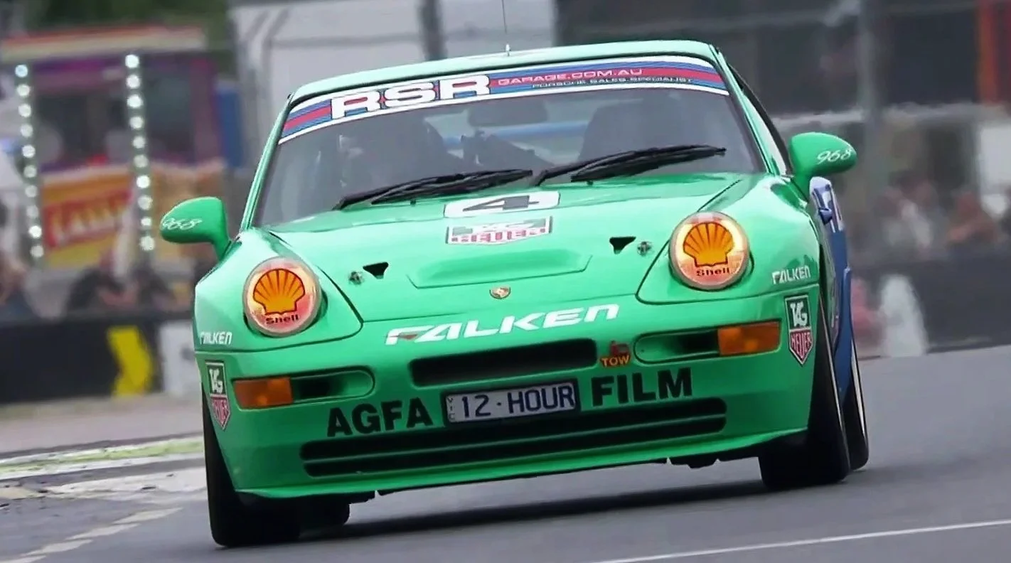 PIT LANE CLOTHING RACE TEAM DRIVER TIM WOLFE ON TRACK AT ADELAIDE MOTORSPORT FESTIVAL