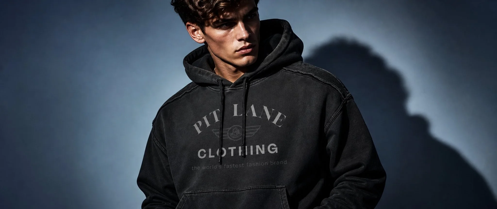 Heavyweight Snow Washed Raw Edge Hoodie