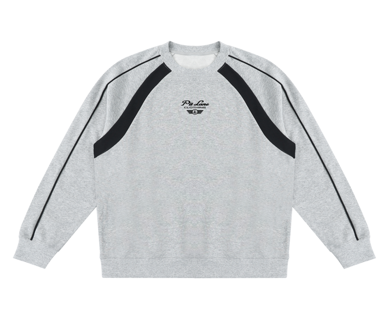 Pit Lane Clothing: Unisex Crewneck Sweatshirt - Titanium