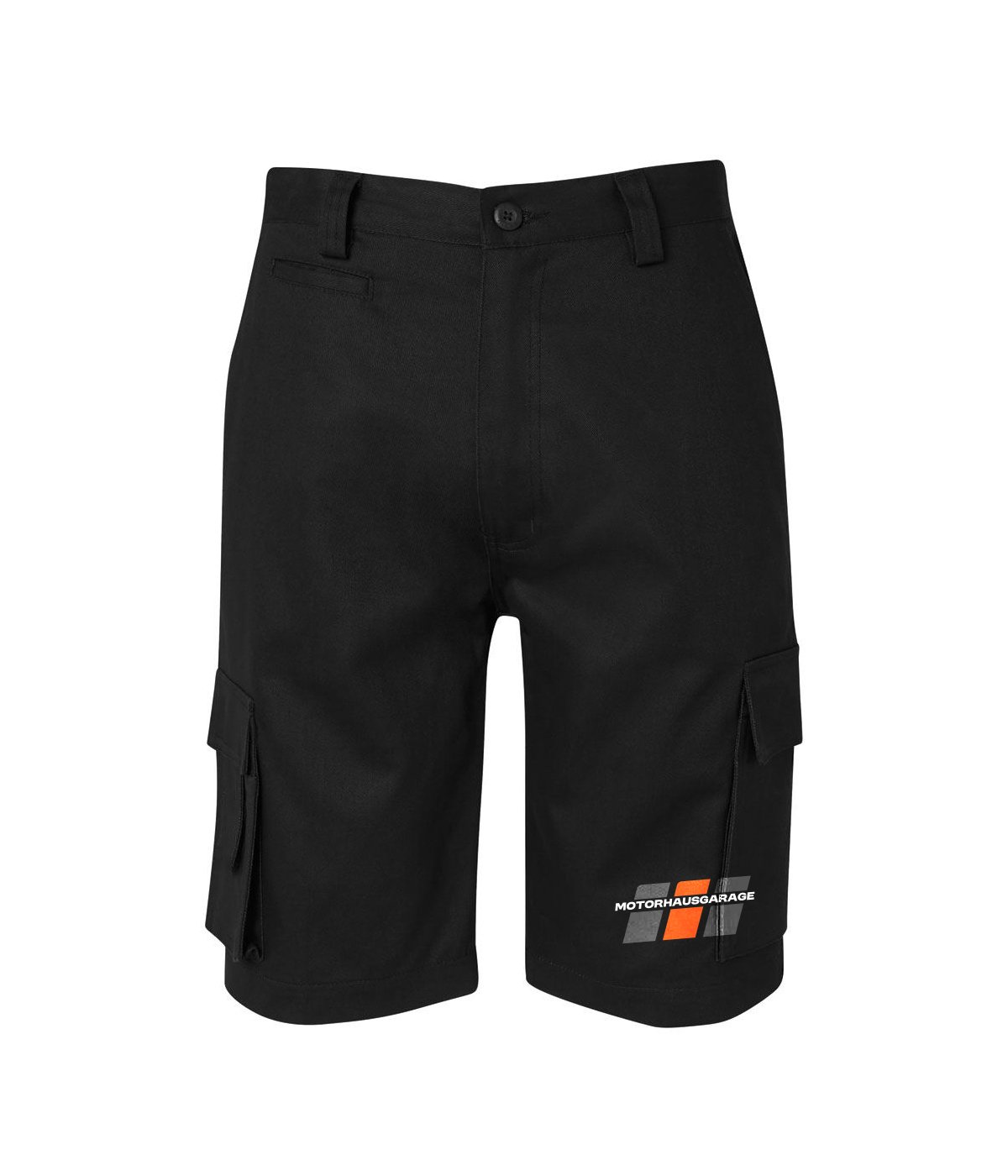 Motorhaus Garage Streetwear Heavyweight 100% Cotton Shorts - Black 1