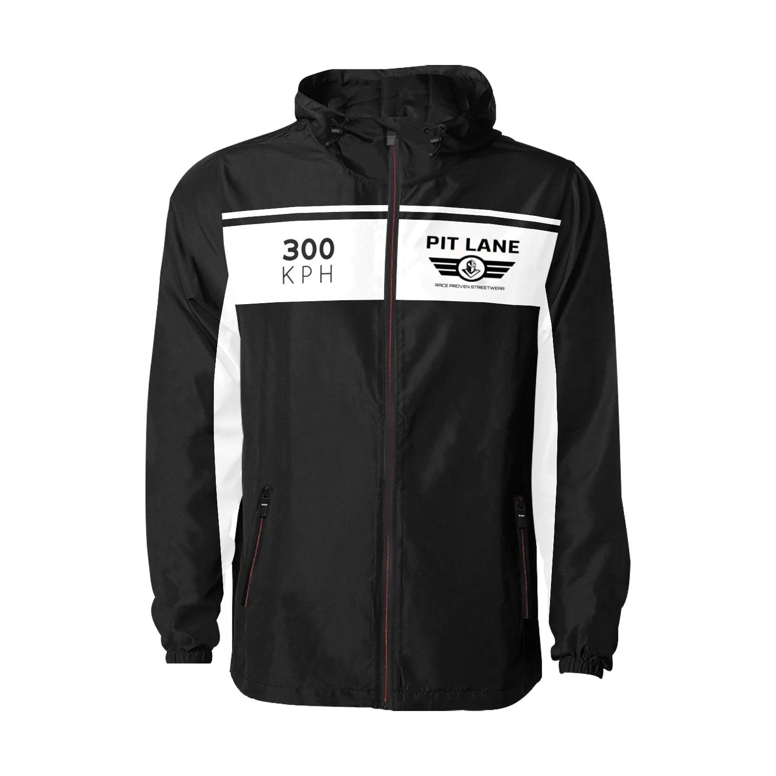 Pit Lane Clothing: 300 KPH Race Jacket - White stripe