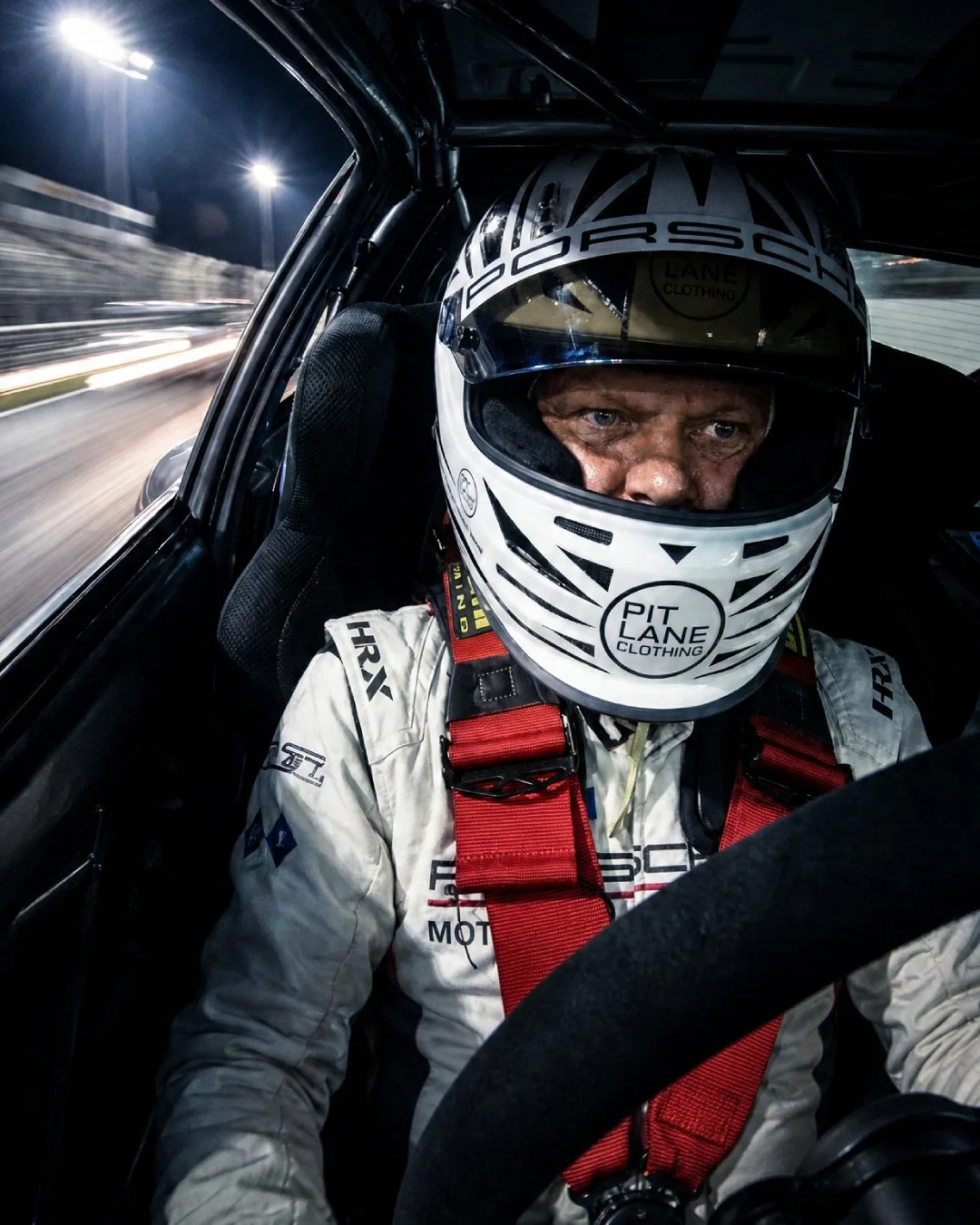 Jack Atley in his Pit Lane Clothing Porsche race car
