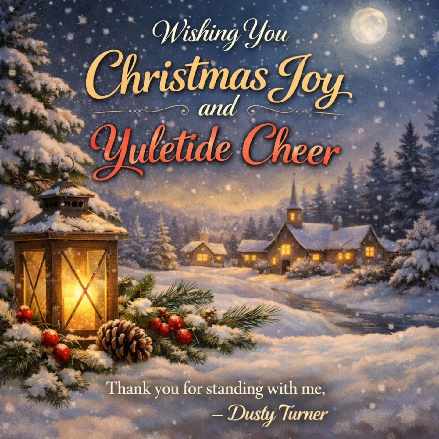 Thank you to every person who has spoken Dusty&rsquo;s name, shared his story, written a letter and made a call. Your support has mattered more than you know.

While this season is meant to be spent with family, Dusty remains away from home. Your voi