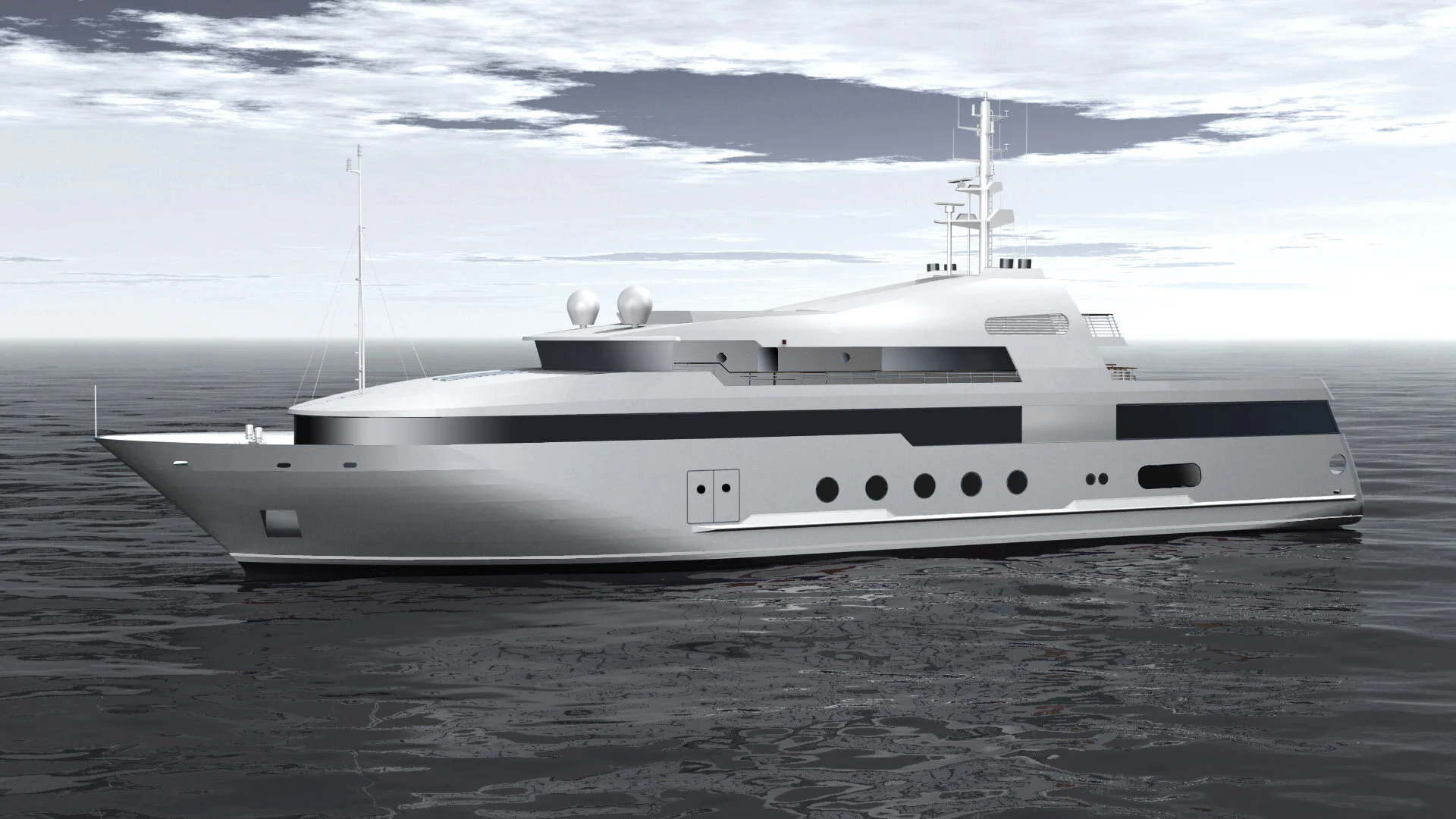 Projekt- Studie: Umbau einer Shuttlefähre zu einer Yacht