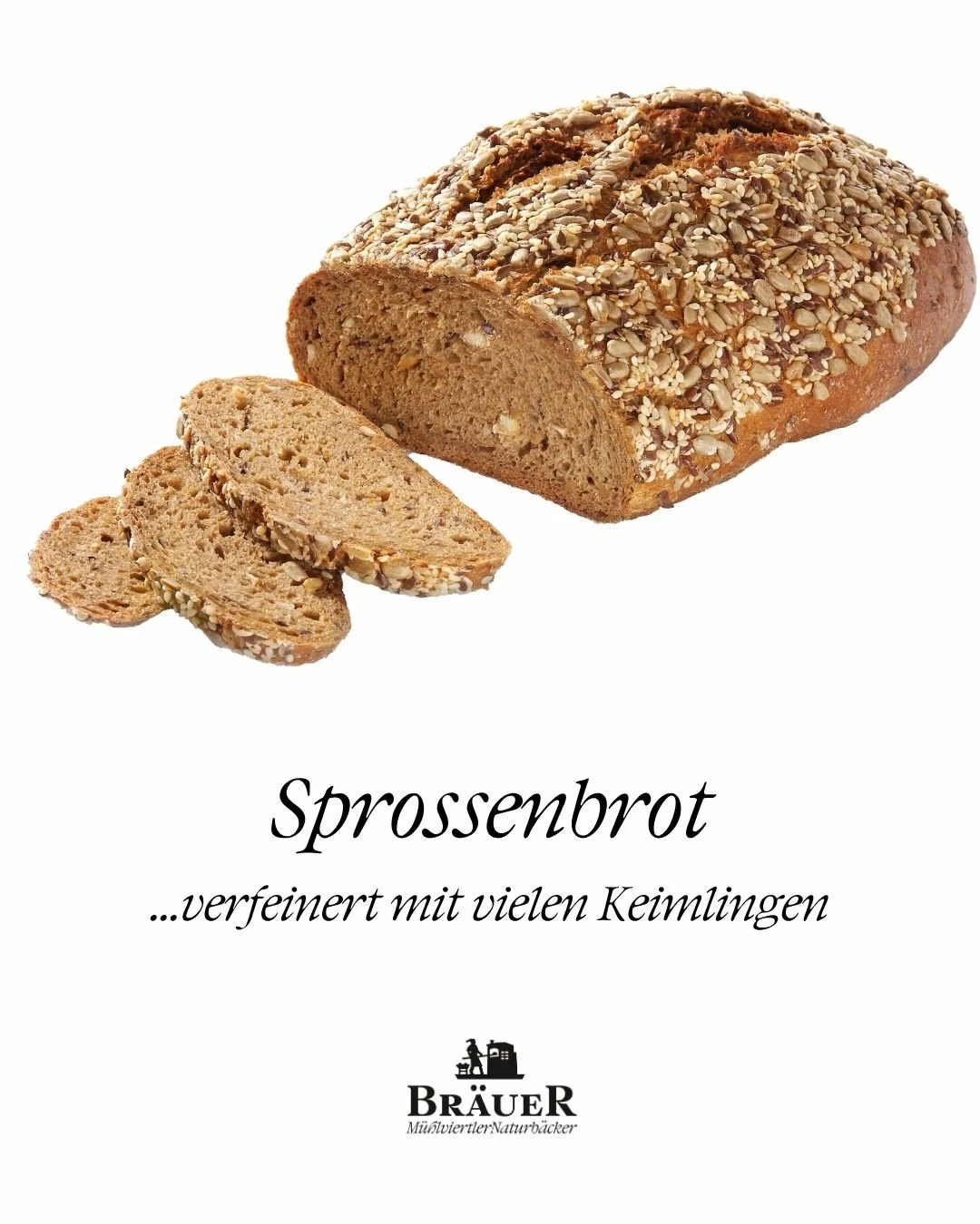Sprossenbrot - verfeinert mit vielen Keimlingen f&uuml;r extra Geschmack und Vitalstoffe💪😊

#B&auml;ckereiBr&auml;uer #m&uuml;hlviertlernaturb&auml;cker #derBrotschafter #100BROTzentig #keksemitsinn #m&uuml;hlviertel #regional #freistadt #reichenth