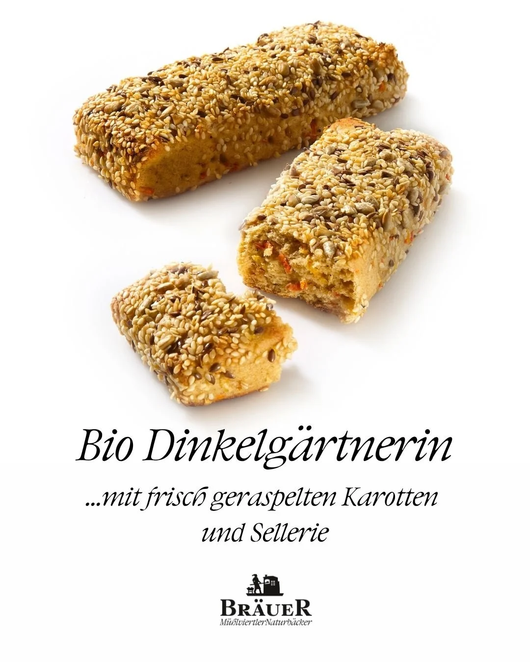 Bio-Dinkelg&auml;rtnerin 🥕Mit viel Liebe und besten Zutaten gebacken: fein gemahlenes Dinkelmehl  trifft auf frisch geraspelte Karotten und Sellerie. Das Ergebnis? Herrlich aromatisch, besonders saftige Weckerl mit nat&uuml;rlicher S&uuml;&szlig;e u