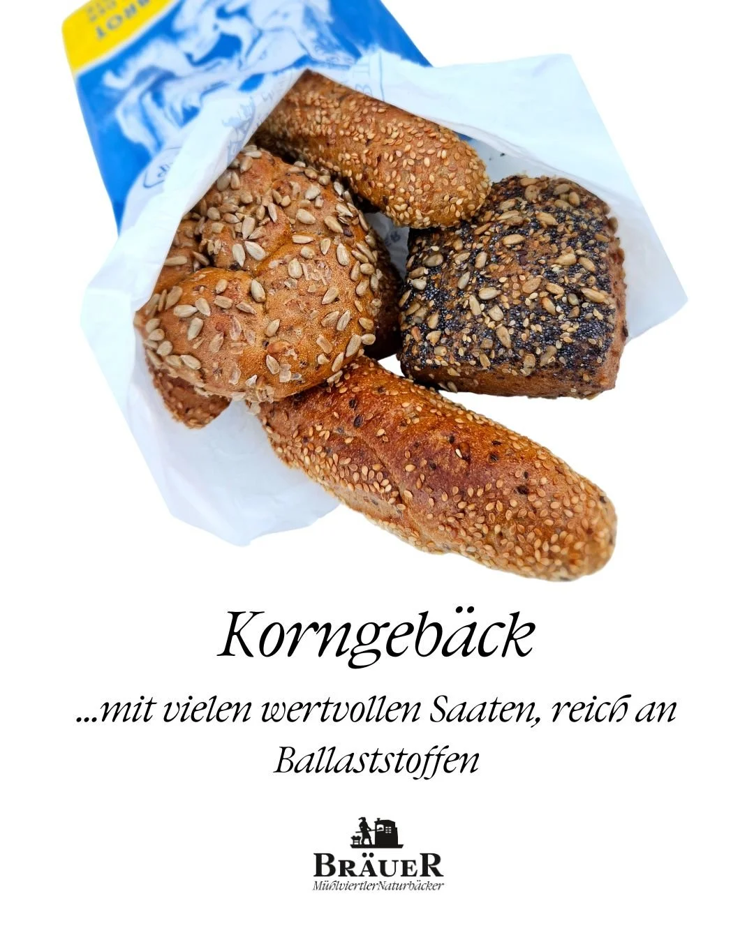Br&auml;uer&acute;s Geb&auml;ck: 
100% hauseigene Rezepturen 
100% Mehl aus Ober&ouml;sterreich

#B&auml;ckereiBr&auml;uer #m&uuml;hlviertlernaturb&auml;cker #derBrotschafter #100BROTzentig #keksemitsinn #m&uuml;hlviertel #regional #freistadt #reiche
