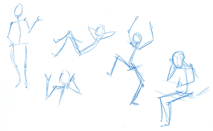 dessiner vite les mouvements