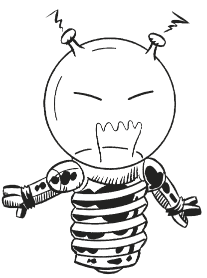 dessin ampoule rigolote