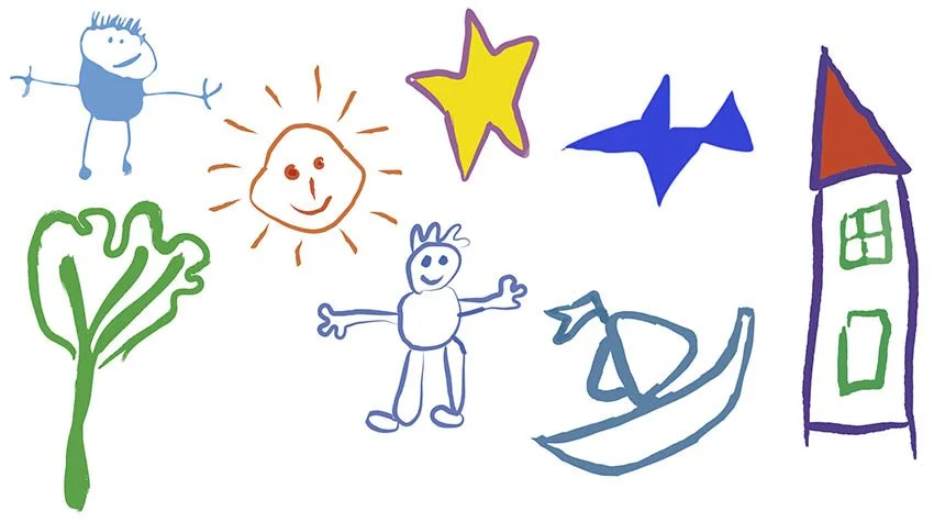 un dessin d'enfant très expressif