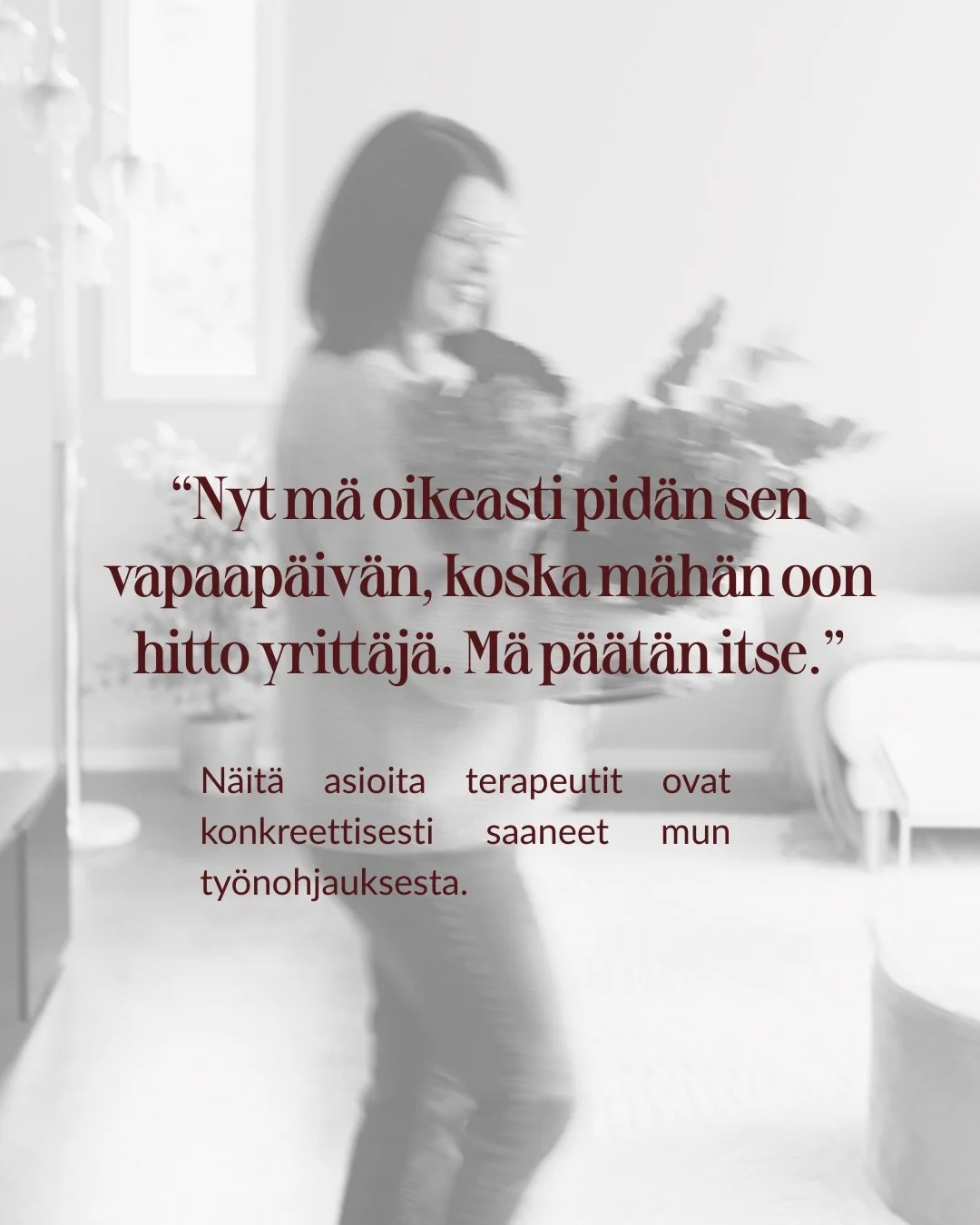 Aina ei jaksaisi keskustella. 

I do get it. On t&auml;ss&auml; oikeitakin t&ouml;it&auml; teht&auml;v&auml;n&auml; 😉

Keskustelun avulla tapahtuva muutos voi tuntua h&auml;hm&auml;iselt&auml; ja hitaalta, vaikka eih&auml;n muutos useinkaan tapahdu,