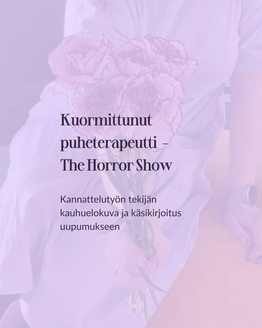 Olispa joskus se joku muu, se joku suunnitelman tehnyt k&auml;sikirjoittaja, jota syytt&auml;&auml; omista ty&ouml;el&auml;m&auml;n ei-niin-j&auml;rkevist&auml; valinnoista. 

Koska ei se lopulta paljoa vaadi, ett&auml; ty&ouml; muuttuu Speech Therap