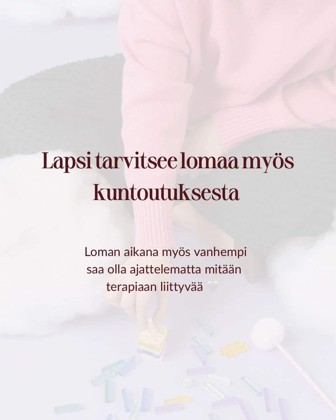 Kohta ne lomat koittaa! Ihanaa! 🌞⛱️🌸 

Lapsi on ansainnut lomansa terapiasta. Vuoden aikana on harjoiteltu monenlaisia juttuja, kivoja ja helppoja, mutta my&ouml;s haastavia ja hammasta puremaan pist&auml;vi&auml;.

Joskus tauko terapiasta huoletta